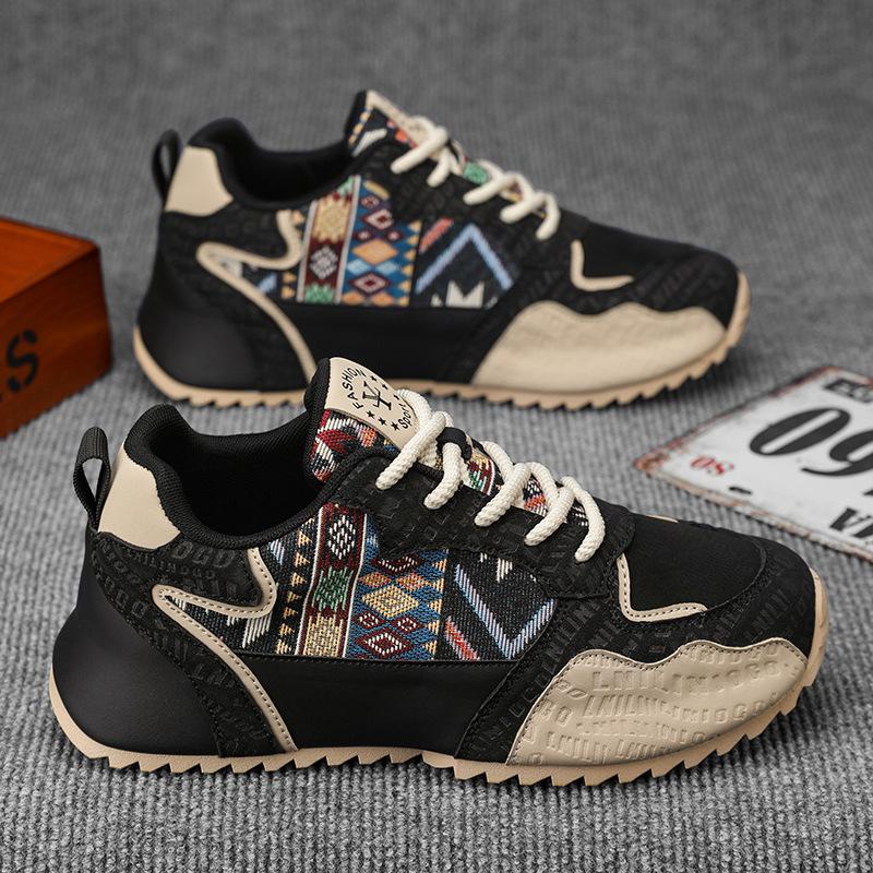 Grenzüberschreitend Übergröße39-48 Herren Sneaker Trend Nationalität Wasserdicht Bequem Vulkanisierte Schuhe Schnürschuhe Plateau Freizeitschuh