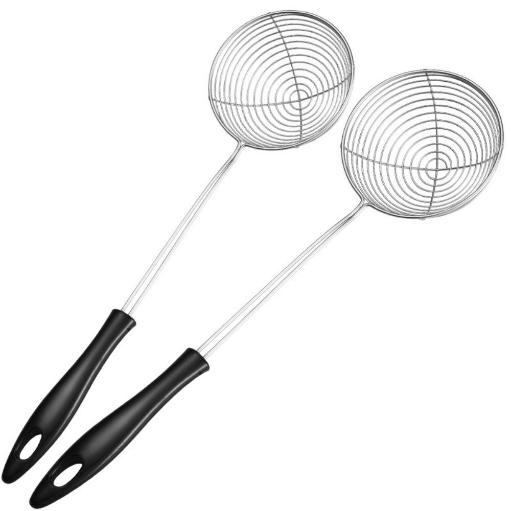 

8 pieces stainless steel kitchen filter spoon, hot pot filter spoon fine mesh with handle YQ
