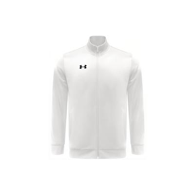 Training Sport Strickkragen Logo Jacke Herren Jacken Weiß 21500437-100