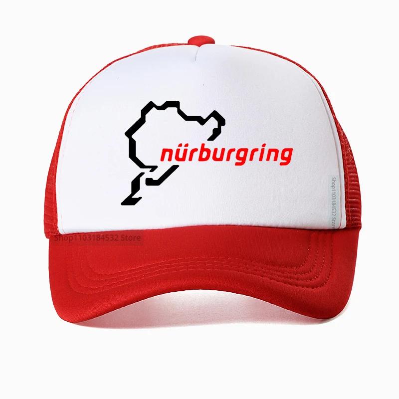 Stile Auto Corsa Strada Corsa Nurburgring cappello per Unisex Cappellino da Baseball da Corsa cool Rete Traspirante Cappellini Trucker Casquette Gorras