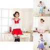 Elegant 3pcs Sailor Uniform Cosplay Costume Featuring Soft Polyester Fabric Design