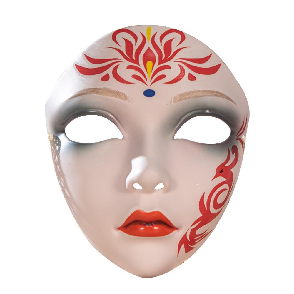 Hand-Painted Anime Mask Full Face Masquerade Mask Diy Project Cosplay Mask  Costume Party