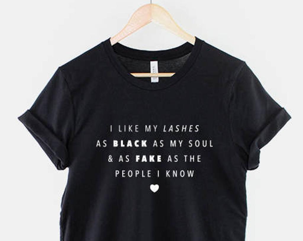Beauty Blogger Shirt: Lash Game Graphic Tee, Cotton (Unisex)