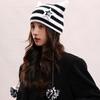 Y2K Cat's Ears Knitted Hat Star Warm Cap Fashion Slouchy Knitted Beanies  Cycling