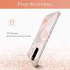 Case + 2 Tempered Glasses for Samsung Galaxy S20 FE, Slim Flexible Shockproof Pink Marble Pattern