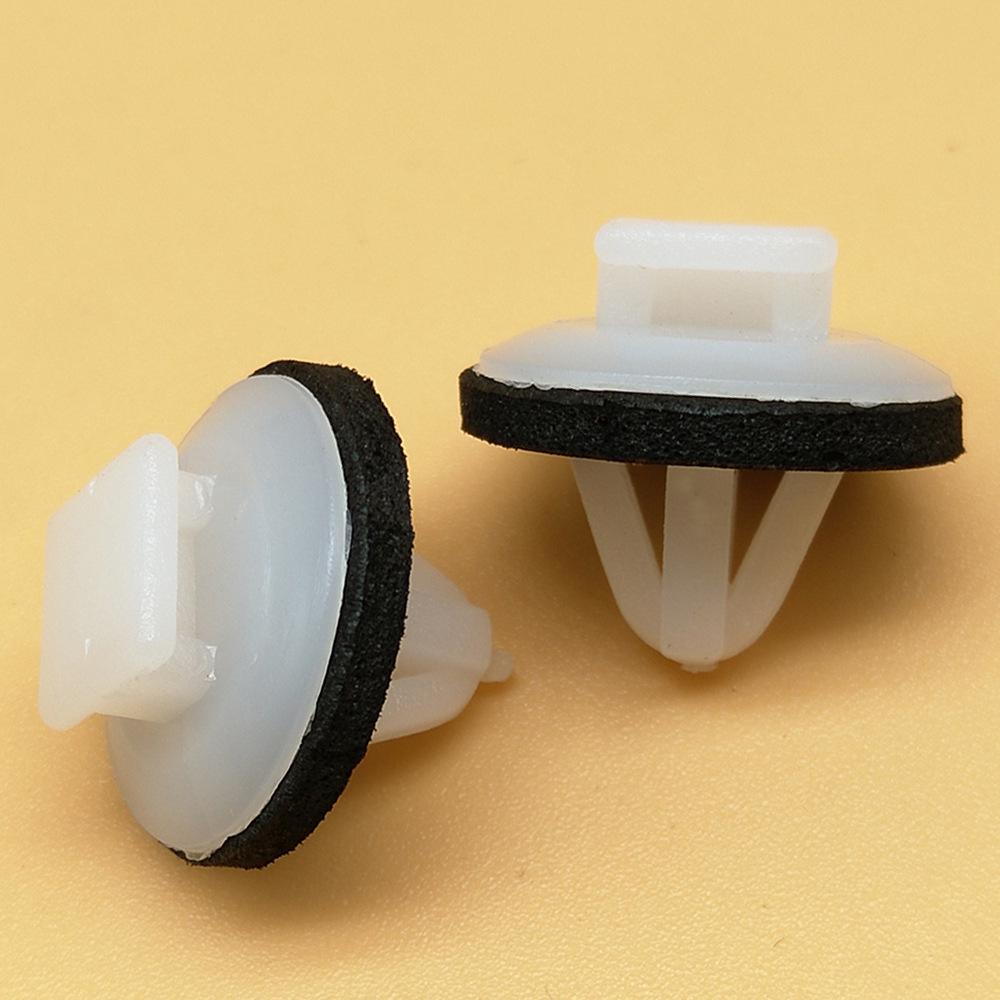 50 White Car Door Panel Clips for Honda, Toyota, Mazda, Nissan, Suzuki (50 Count, D79)