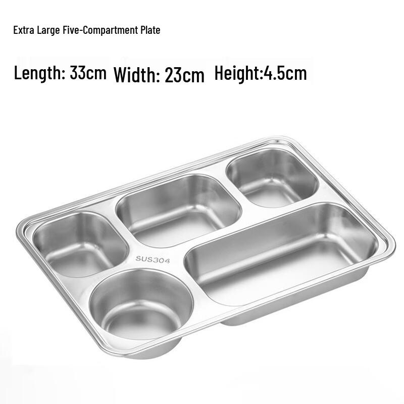 Yangge Stainless Steel Divided Canteen Tray