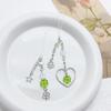 Summer Lucky Grass Phone Charms Green Four-leaf Clover Beaded Keychain Bag Pendant   Gifts