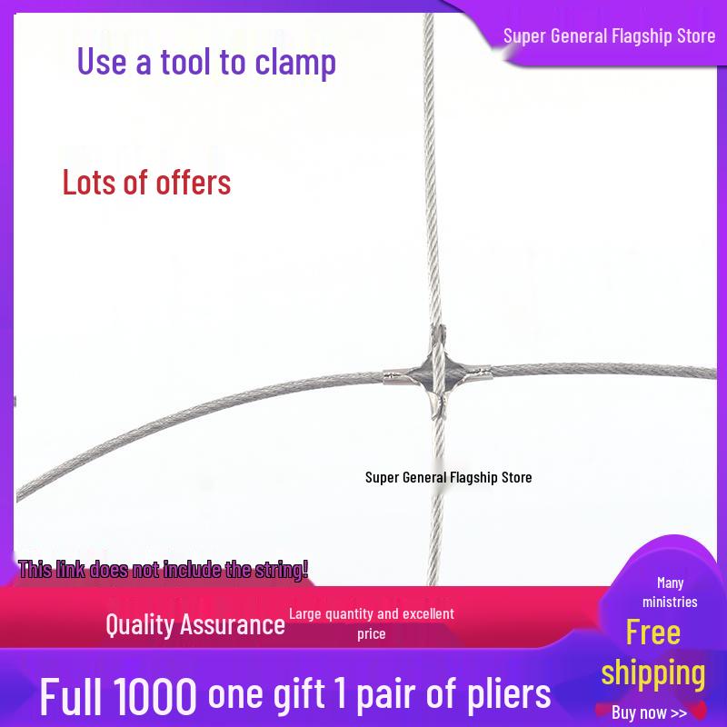 Schnallenclip aus Edelstahl 304 für unsichtbare Netzbefestigung