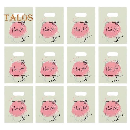 

100 шт. Праздничные подарочные пакеты с принтом «Спасибо» Выражение благодарности Многоразовые прочные подшипники Платье Магазин Магазин подарков Футболка Брюки Пакетные сумки Бакалея Розничная торговля жёлтый