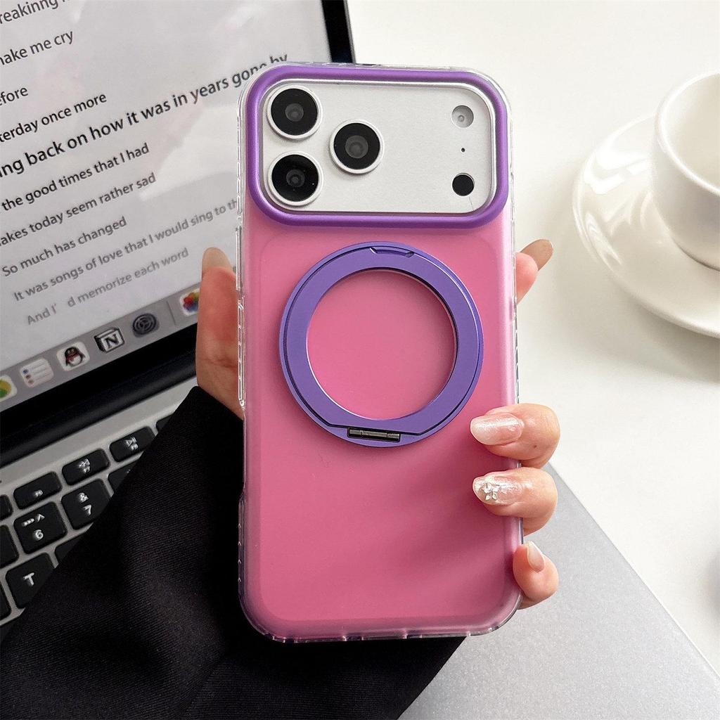 Magnetic Rotating Stand Case for iPhone 17 Pro Max - Compatible with iPhone 16 Pro Camera Button