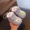 Durable Fleece Toddler Snow Boots Warm Anti-Drop Cotton Shoes Soft Sole Anti Slip Infant First Walking Shoes Winter