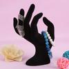 Black OK Hand Gestured Rings Display Stand Earrings Bracelet Holder Jewelry Organizers (Resin)
