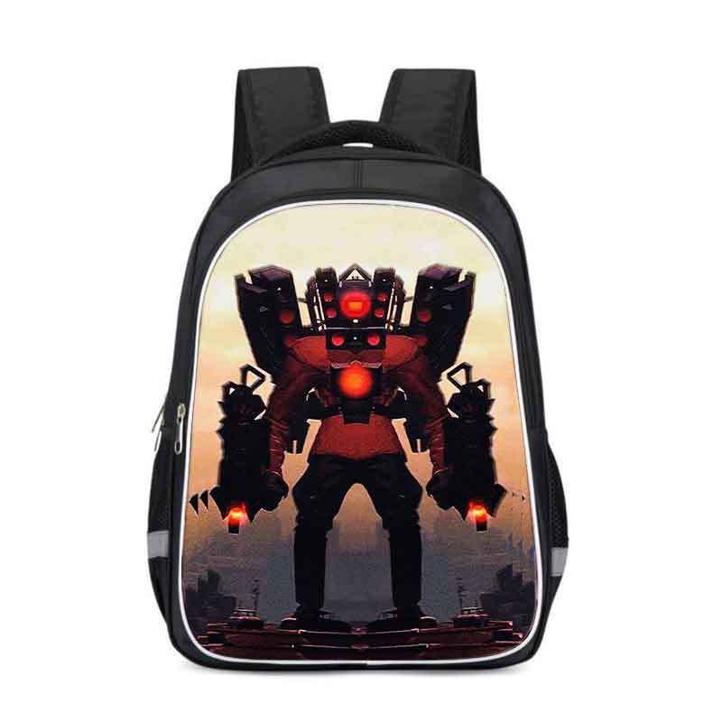 Kids School Backpack Boys Girls - Lightweight Ergonomic Design With Reflective Safety Stripes Oxford Fabric Cartoon Print