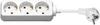 MicroConnect 3-way Schuko Power Socket 3m White
