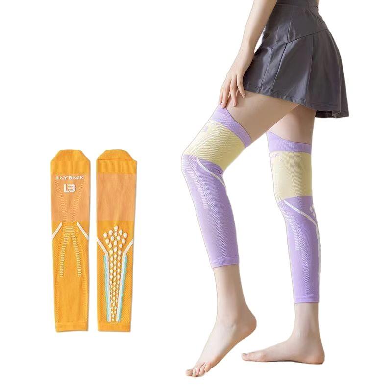 Summer Marathon Knee Pads, Compression Leg Protectors, Women's Cycling and Running Sports Pressure Stockings