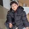 Dzieci Chłopcy Dziewczynki Z kapturem Gruba Bawełniana Kurtka Koreański Styl Zimowa