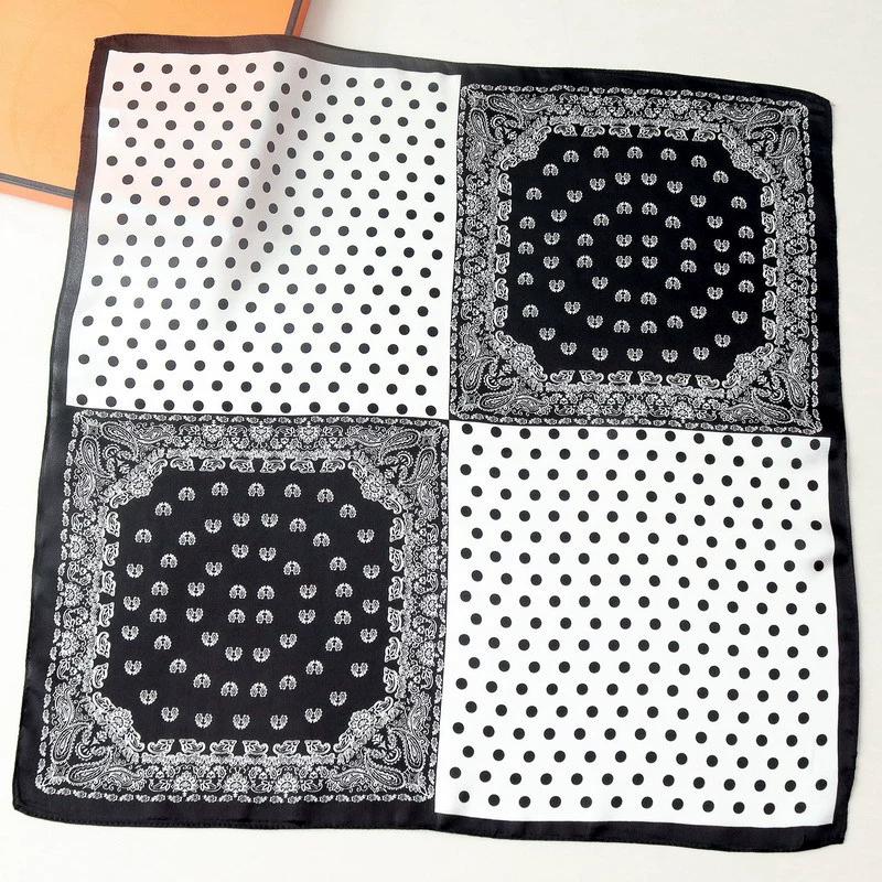 Neuer 100% Naturseide Schal Halstuch Foulard Damen Bandana Schals Frauen Hijab Schal Wickeltuch Quadratisches Kopftuch