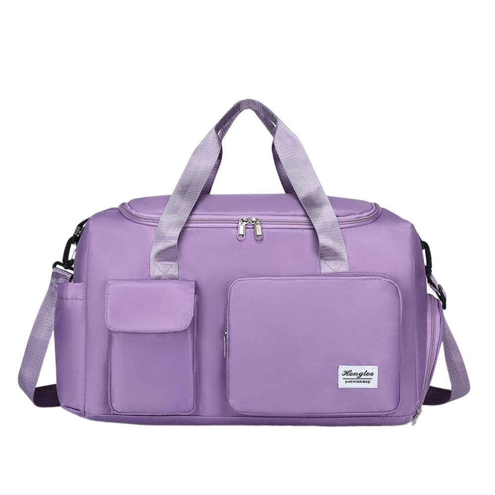 

Polyester Nylon Luggage Bag Foldable Large Capacity Handbag Suitable for Suitcases фіолетовий