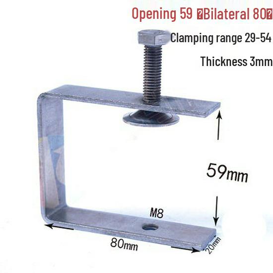 C304 Tiger Claw U-Shaped Stainless Steel Pipe Clamp