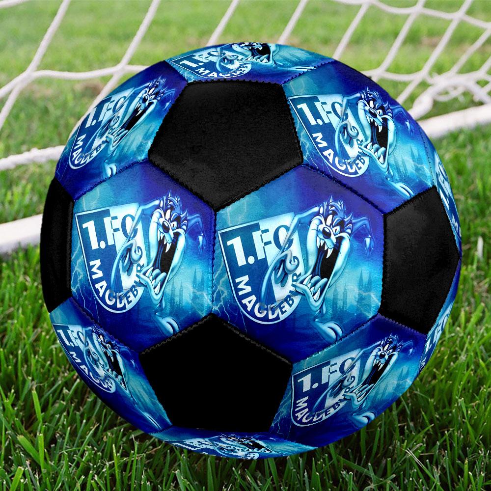 1pc 1. FC Magdeburg Soccer Ball Size 5 Indoor Soccer Ball Fashion Colorful Backyard Game - Great For Sports Fans Gift HE2