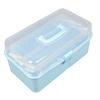 Multifunction Storage Box 3 Layer Storage Case Practical Plastic  Storage Box Medicine Storage Box for School Office