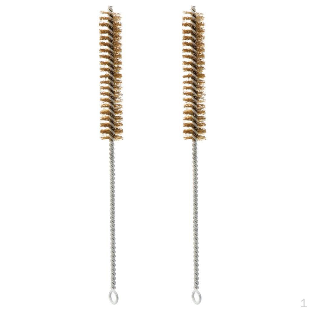

2Pcs Brass Precision Bore Brush Jewelry Tool For Cleaning Tube Cleaner