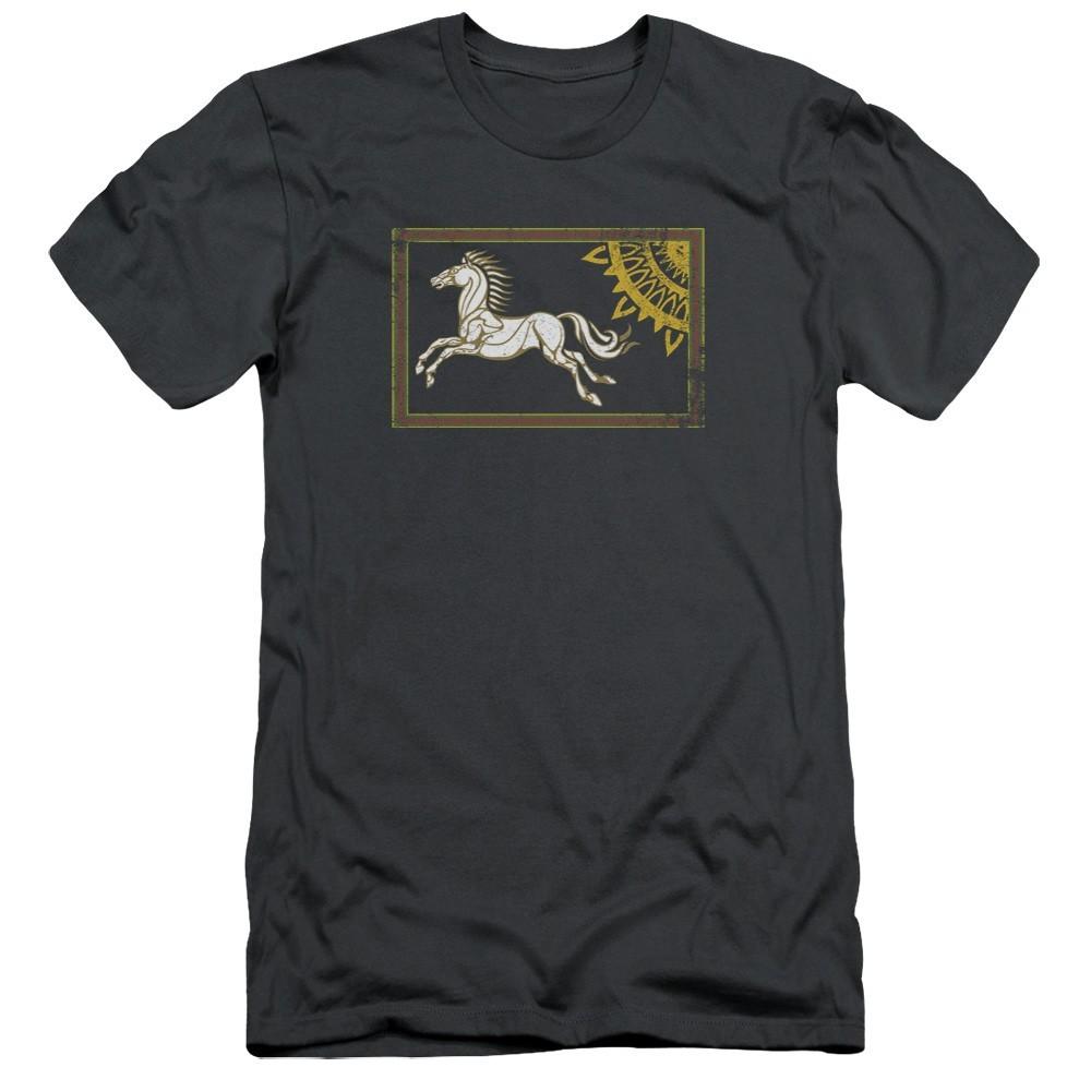 The Lord of the Rings Rohan Banner Mens T-Shirt Distressed Horse Design S-5XL M
