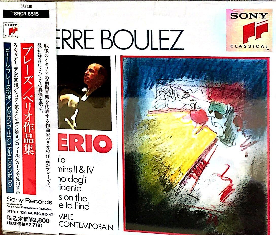 

CD ENSEMBLE INTERCONTEMPORAIN, BERIO; - Boulez Edition SRCR8515 Japan Classical Used