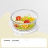 ZISIZ Rectangular Glass Food Container with Lid