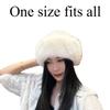 1PC new Mongolian hat plush hat women's thickened warm fashion bucket hat windproof and cold hat