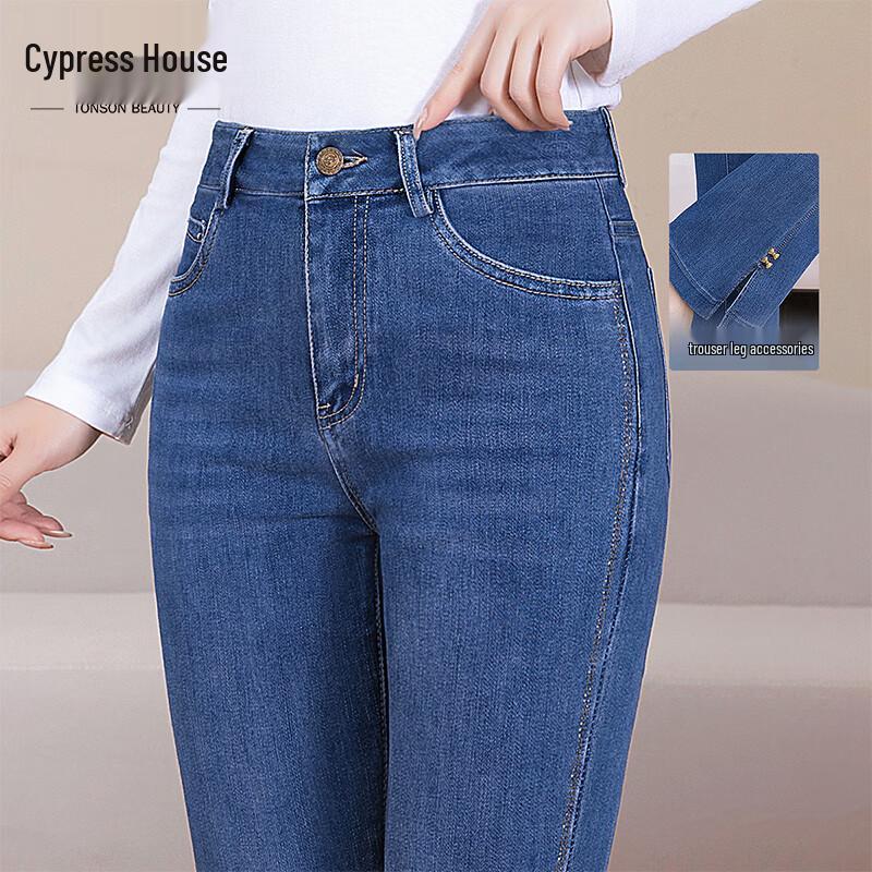 

Sabaisha Women s High-Waist Washed Bootcut Jeans S