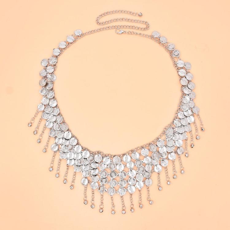 Hiphop Mode Metalen Taille Riem Minimalistische Strand Lichaamsketting Veelzijdige Ketting voor het Verbeteren van Outfits