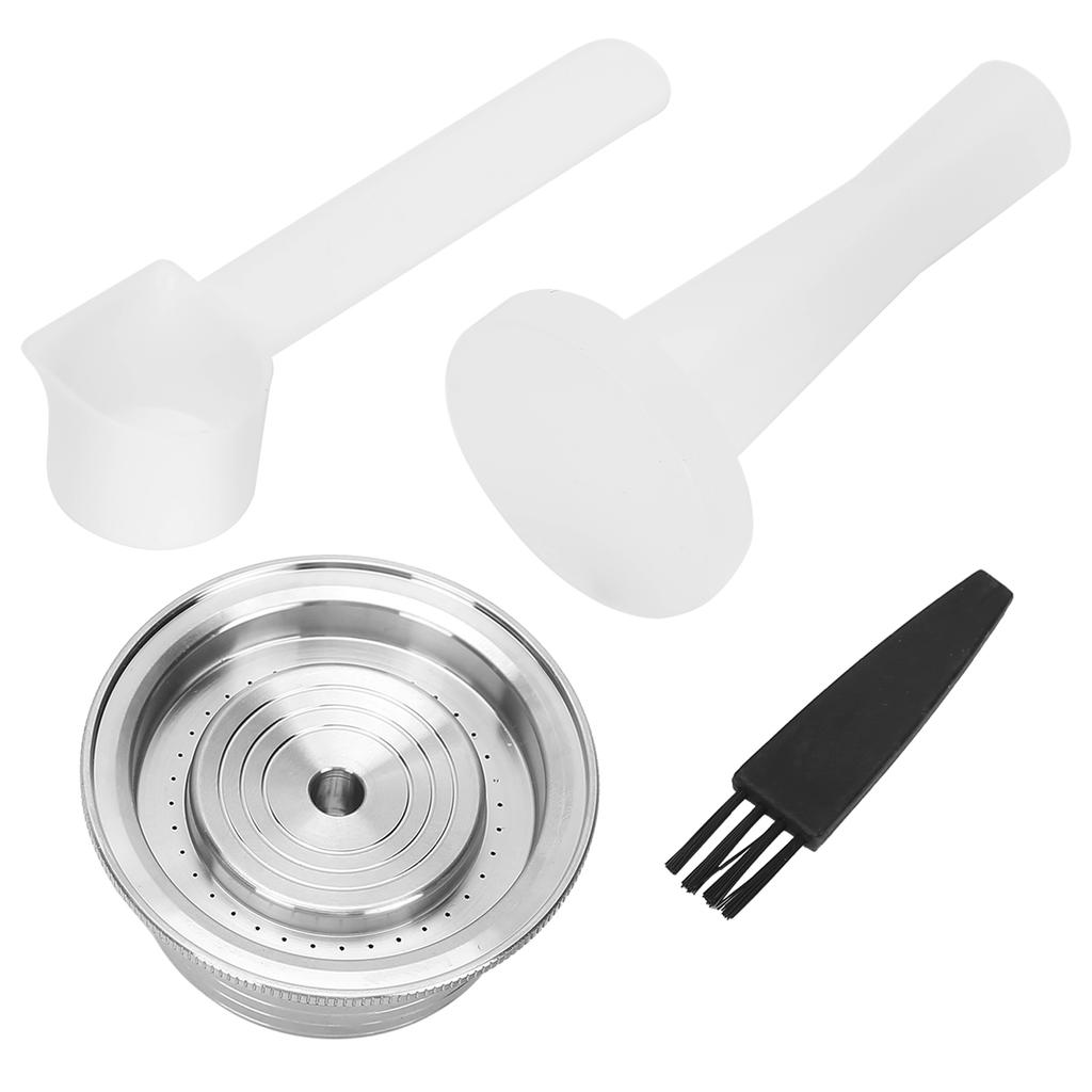 Coffee Capsule Stainless Steel Reusable Refillable Coffee Filter Kit for Nespresso Vertuo Plus