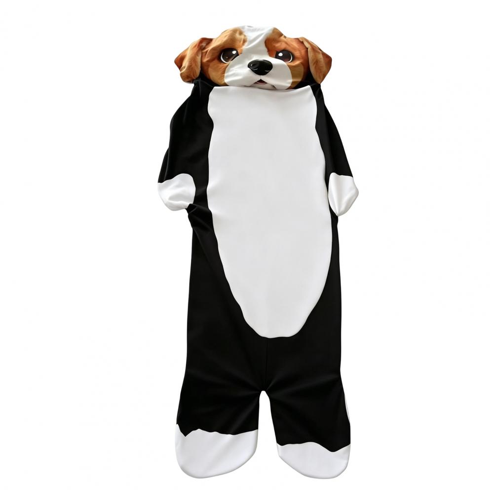 175cm Adults Plush Envelope Sleeping Bag Dog Monkey Slumber Bag Home Travel Camping Cold Weather Men Women Plush Animal Nap Mat