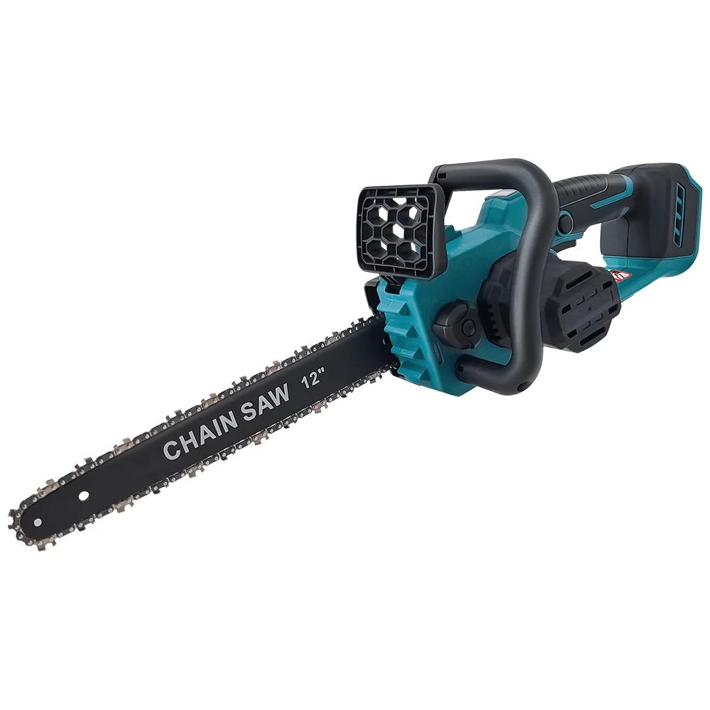 PATUOPRO 12 Inch Brushless Electric Saw Cordless Rechargeable Chainsaw Wood Cutting Woodwork Garden Tools For Makita 18V Battery
