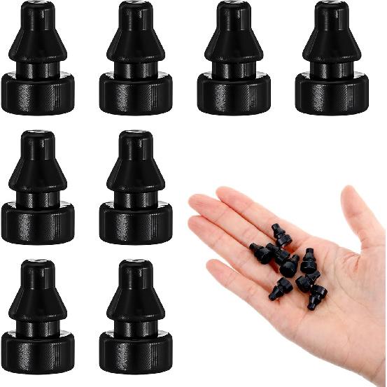 8Pcs Rubber Feet for Slow Cookers Replaceable Slow Cooker Legs Pot ert Accessories Prevent Scratches Marks and Damages Rubber Push-in Bumper, Black