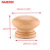 10 pezzi NAIERDI Maniglie 3.6X2.6CM Maniglie per cassetti in legno naturale Maniglie per porte guardaroba Hardware