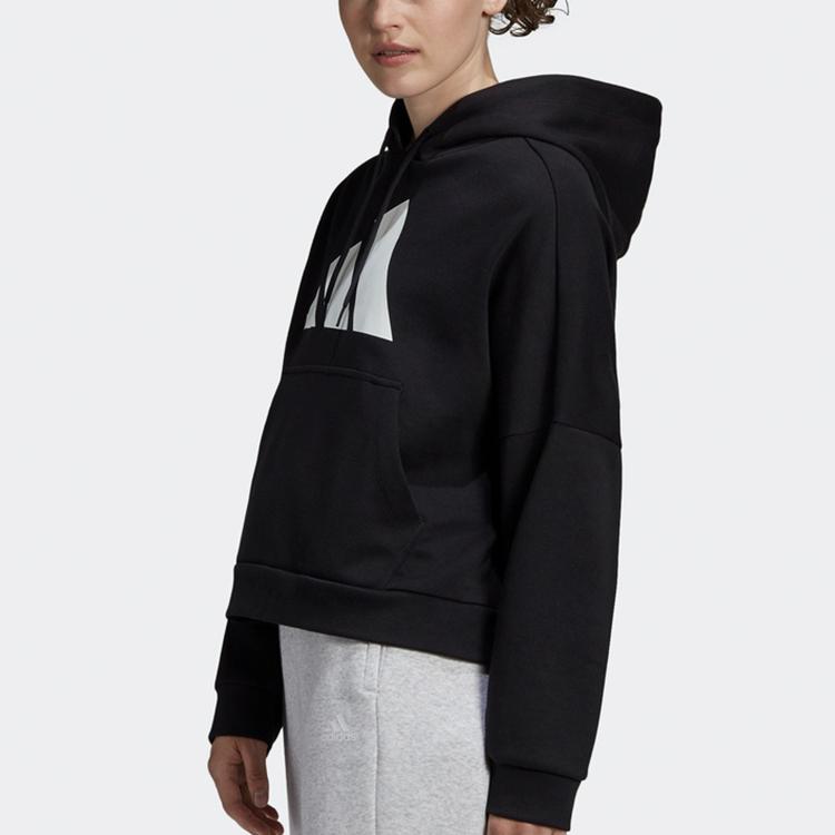 Adidas Sporty Hooded Sweatshirt Women Tops Black FS2451