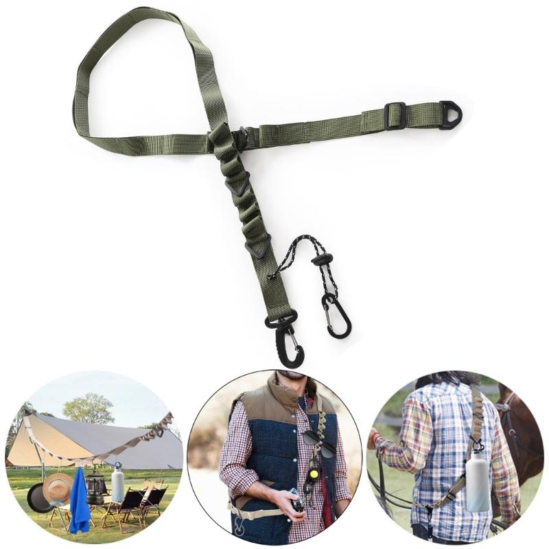 Outdoor Hangings Rope Shoulder Strap Adjustable Tent Lanyards Clotheslines