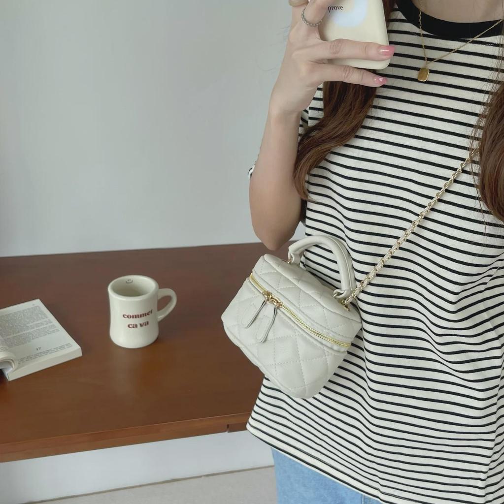 2025 Módna dámska letná kabelka vedro s diamantovou retiazkou do ruky - Všestranná cez rameno/messenger