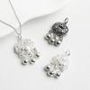 Sterling Silver S925 'Fu' Peace Lock Pendant for DIY Necklace, Bracelet & Accessories