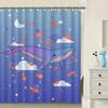 Fruit Branches Washable Dirt-Resistant Shower Curtain Shower Head Waterproof Polyester Bath Curtain For Home Decor Accessories