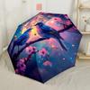 Parrots In The Rainforest Automatic Umbrella with 8-Rib Sturdy Construction Perfect for Outdoor Adventures Fashion Lovers Perfect Gift for Women/Men
