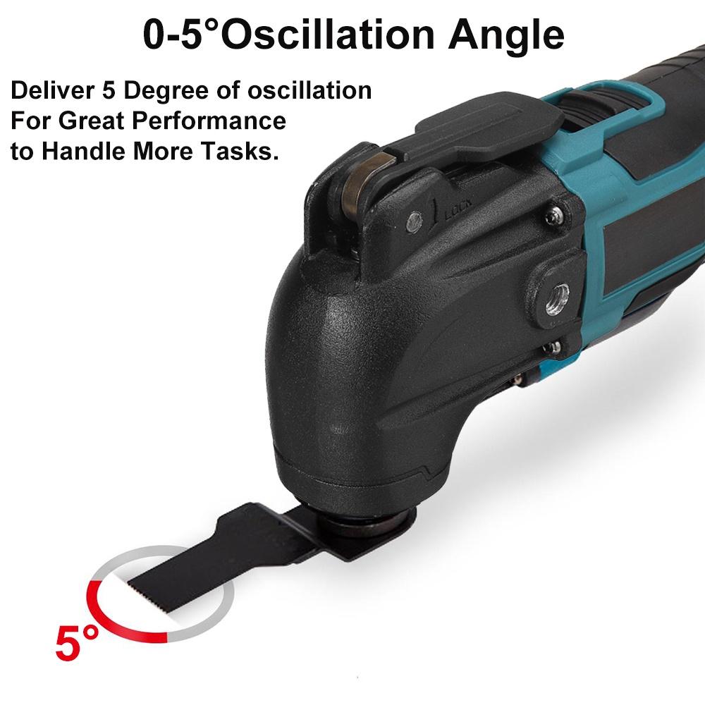 88VF 1600W Cordless Oscillating Multitools Electric Renovator Electric Trimmer Saw Woodworking Power Tools with 2 Battery