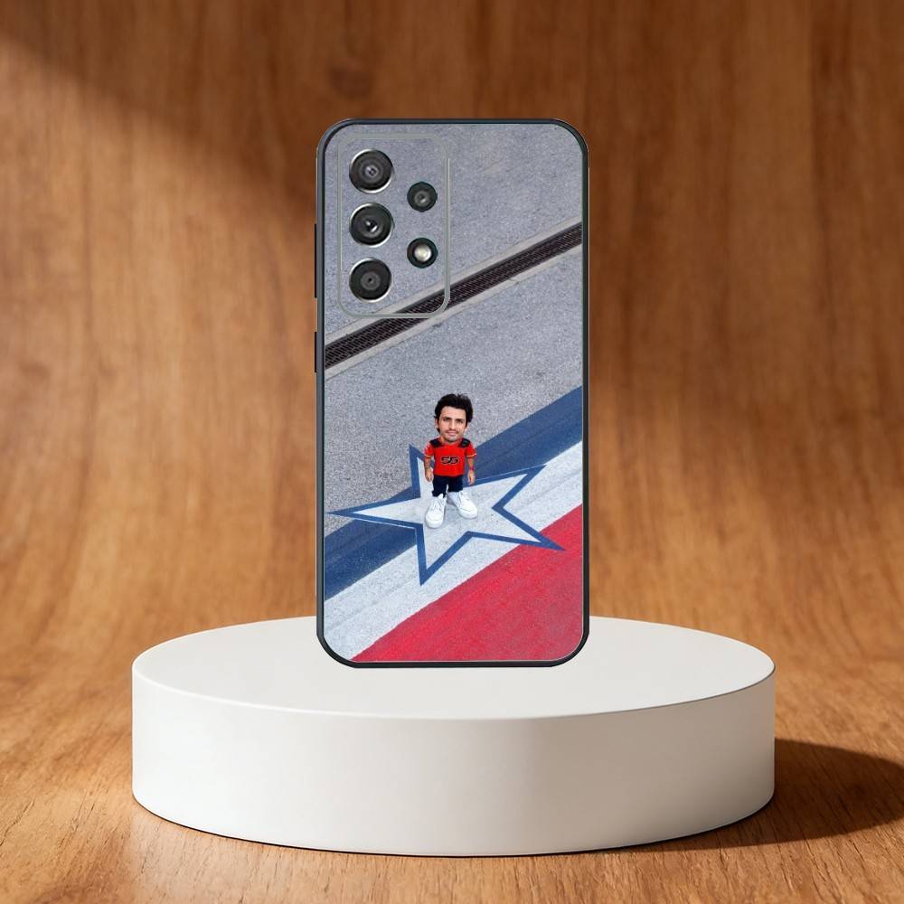 55 Chili C-Carlos S-Sainz Phone Case For Samsung S25,S24,S21,S22,S23,S30,Ultra,S20,Plus,Fe,Note,10,9,5G Black Cover