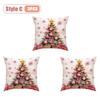 Festive Christmas Pillow Cover Decorative Cushion Case Holiday Sofa Accent Cover for Living Room Winter Holiday Party Home Decor
