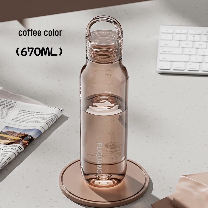 FUGUANG Portable Glass Water Bottle with Tea Infuser