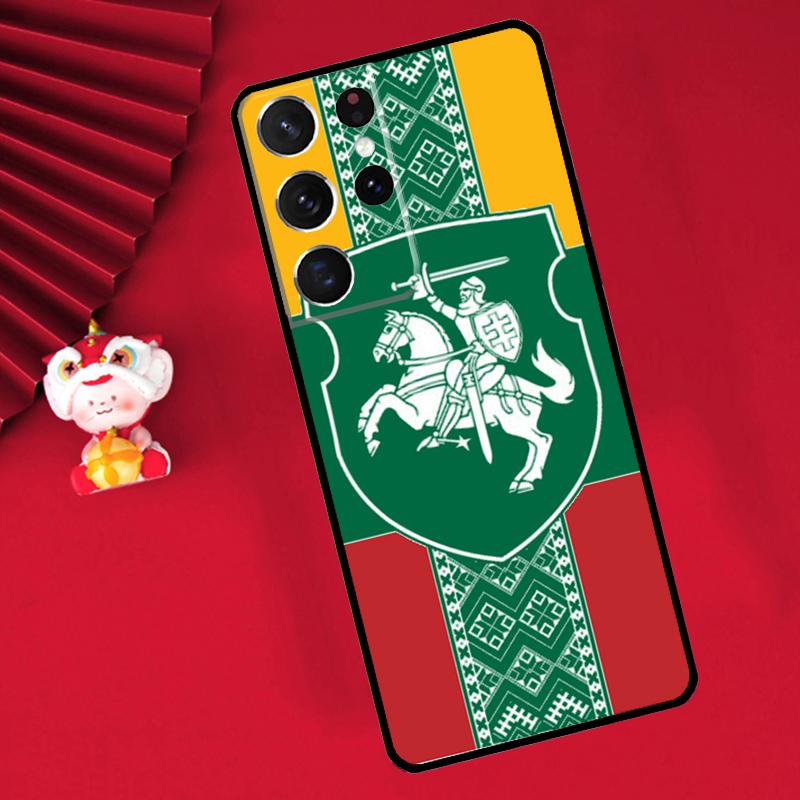 Lithuania Flag Case For Samsung Galaxy S24 S23 Ultra S22 Note 10 Plus Note 20 S9 S10 S21 FE S20 FE Cover