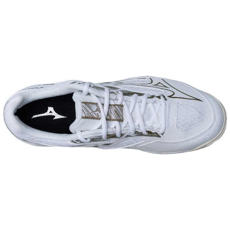 Mizuno Thunderstorm Cushioning Durable Low-Top Training Shoes Unisex sneaker White Platinum V1GA222158
